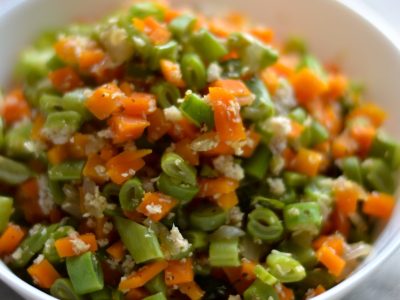 carrots and beans with lime