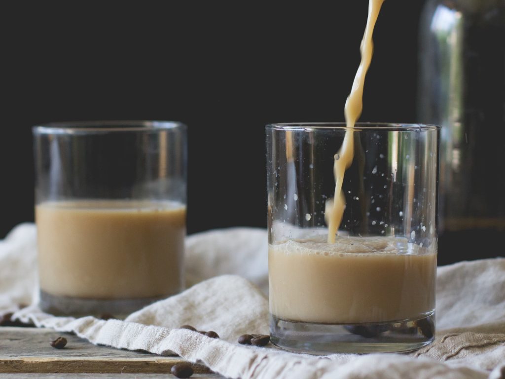 two glasses of cardamom coffee