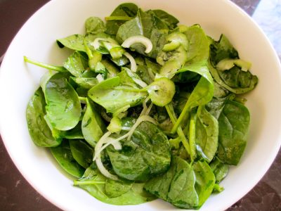 spinach and cucumber salad