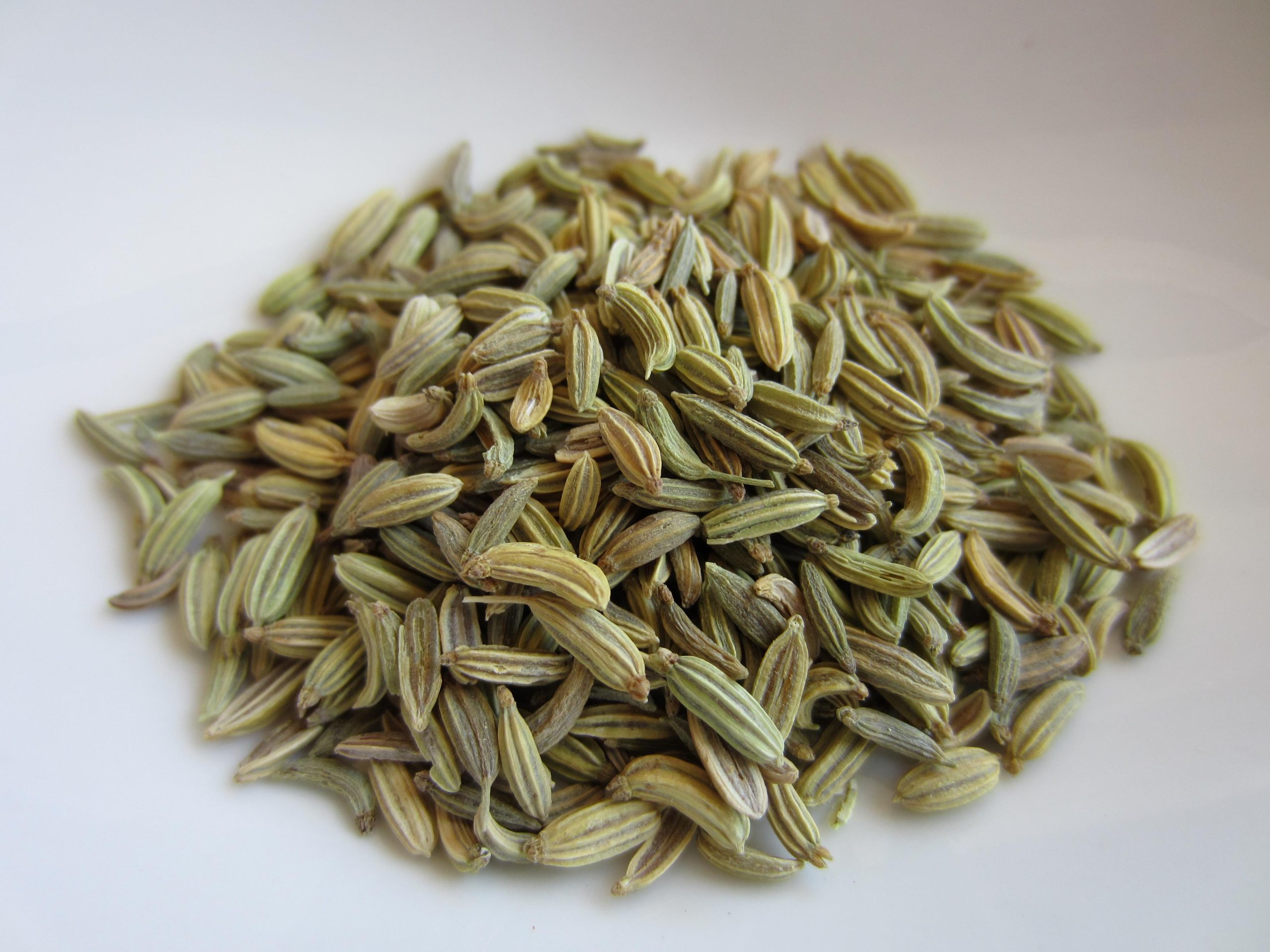 a small mound of fennel seeds
