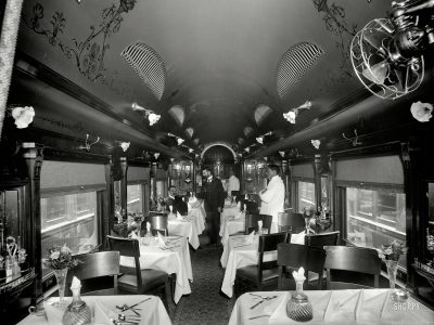indian railway dining car - ca 1930