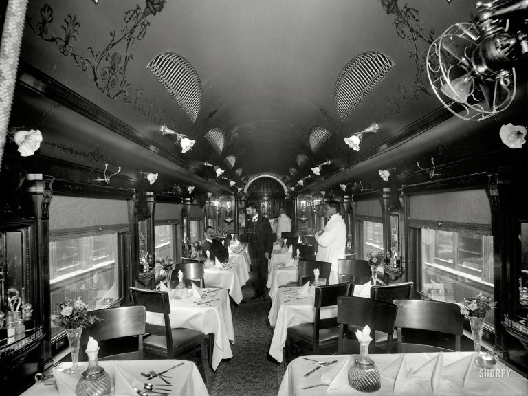 indian railway dining car - around 1930