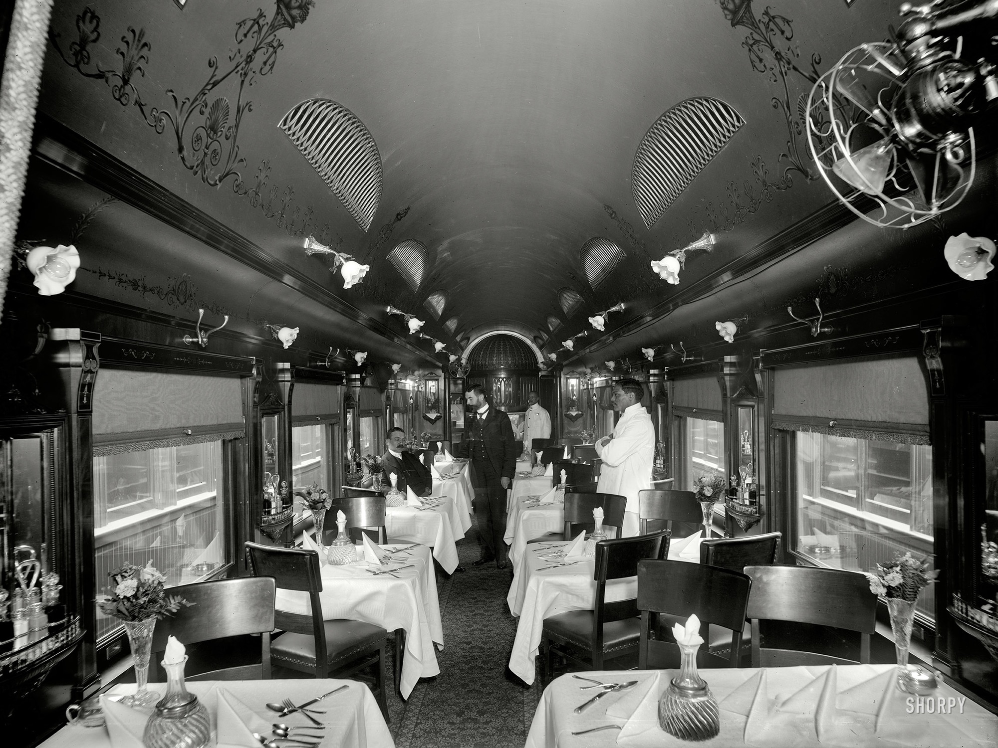 indian railway dining car - ca 1930