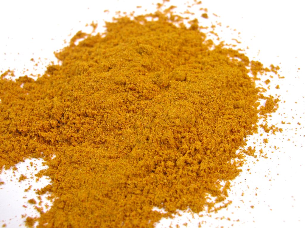 a heap of chaat masala powder