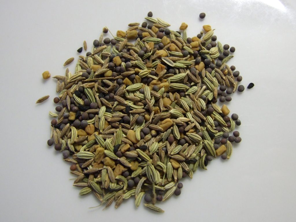 a mound of panch phoran