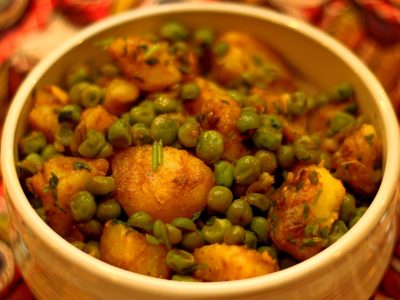 potato and peas